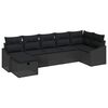 vidaXL S&oacute;fasett me&eth; p&uacute;&eth;i 7 pcs p&oacute;l&yacute;rattan