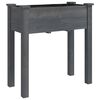 vidaXL Gr&oacute;&eth;urker me&eth; F&oacute;&eth;ri Gr&aacute;tt 71x37x76 cm Gegnheill &THORN;inur