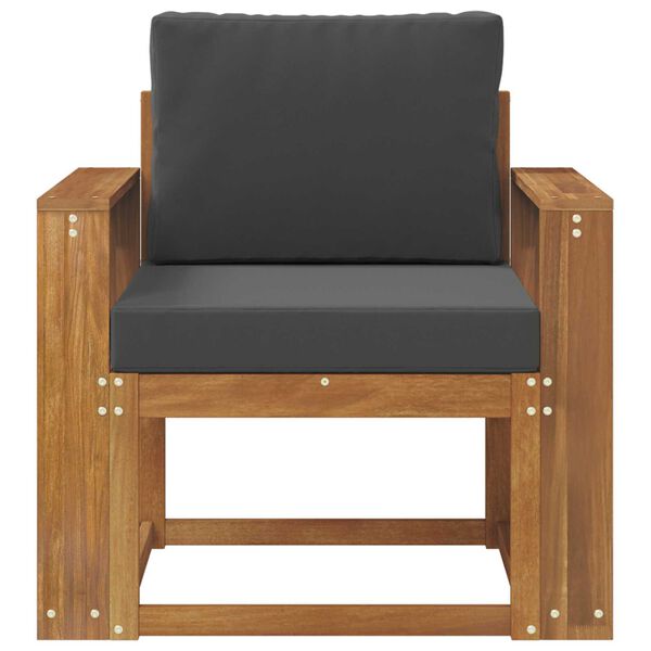 vidaXL &Uacute;tis&oacute;fi Solid Akas&iacute;uskei&eth; og P&oacute;lyester N&aacute;tt&uacute;rulegur