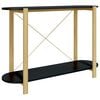 vidaXL Veggbor&eth; Svart 110x38x75 cm Samsettur Vi&eth;ur