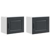 vidaXL Eldh&uacute;s sk&aacute;pur me&eth; geymslu Kalmar 2 pcs Svartur 50 x 31 x 40 cm