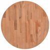 vidaXL Bor&eth;plata &Oslash;60x4 cm Kringl&oacute;tt Gegnheilt Beyki