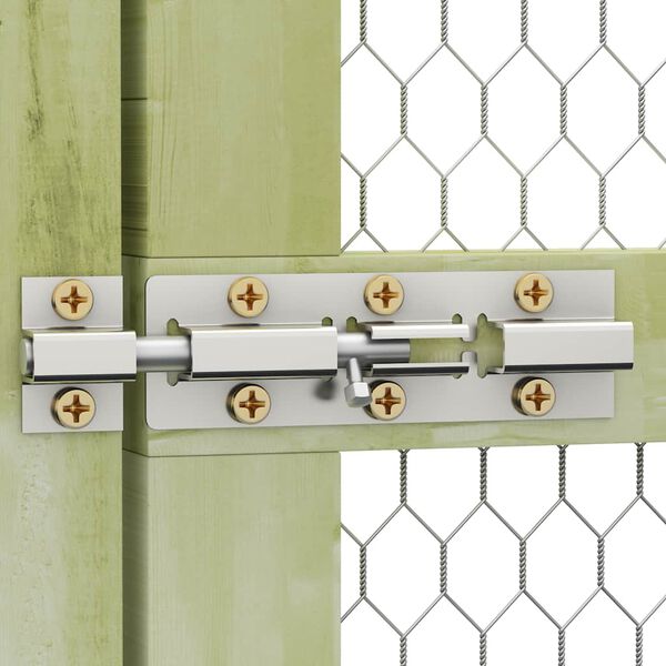 vidaXL kjúklingabúr 1,5x9x1,5 m gegndreyptur furuviður