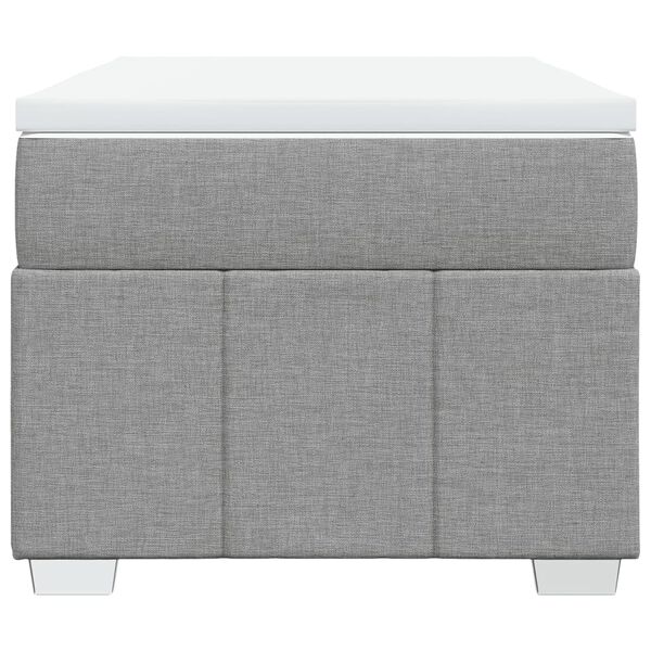 vidaXL H&oacute;lfa&eth; Springr&uacute;m Lj&oacute;sgr&aacute;tt 100x200 cm Tauefni