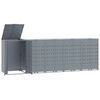 vidaXL Sorptunnugeymsla fyrir 5 tunnur 345x79x117 cm Gr&aacute;tt St&aacute;l