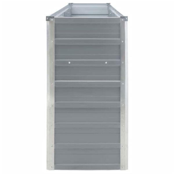 vidaXL Upph&aelig;kka&eth; Bl&oacute;maker 320x40x77cm S&iacute;nkh&uacute;&eth;a&eth; St&aacute;l Gr&aacute;tt