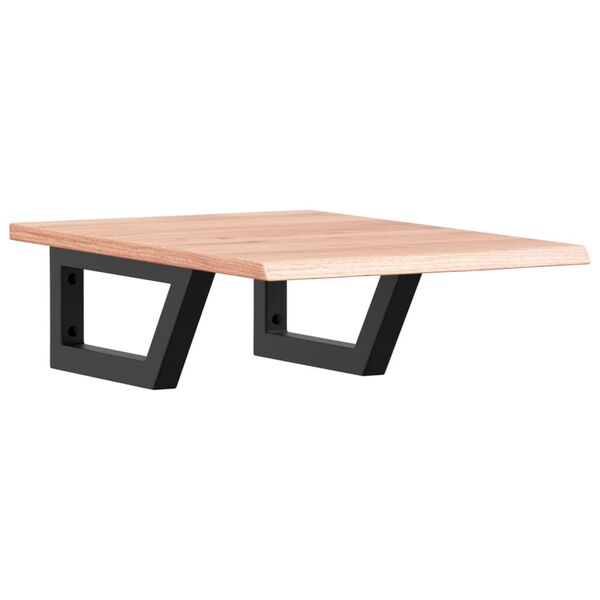 vidaXL Veggfest Handlaugarhilla St&aacute;l og Gegnheil Eik