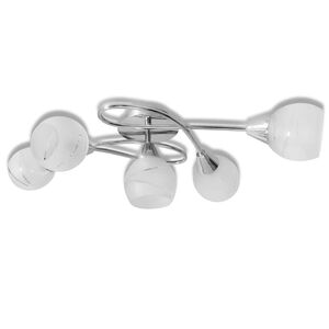 Loftlj&oacute;s me&eth; Glerskermum fyrir 5 E14 Perur