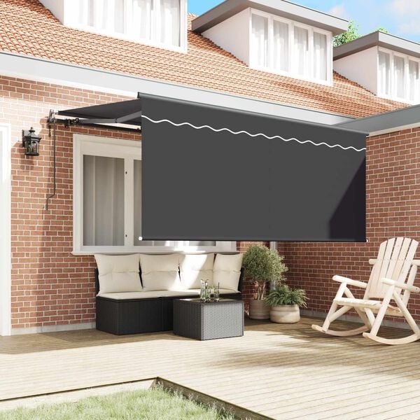 vidaXL H&aelig;gt a&eth; draga saman skyggni Randir Antras&iacute;t 300 x 200 cm d&uacute;kur