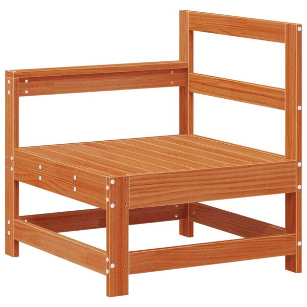 vidaXL Gar&eth;setustofa 5 pcs VaxBr&uacute;nn Mass&iacute;ft furuvi&eth;