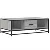 vidaXL S&oacute;fabor&eth; Gr&aacute;tt Sonoma 100x57x35 cm Samsettur Vi&eth;ur og M&aacute;lmur