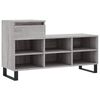 vidaXL Sk&oacute;sk&aacute;pur Gr&aacute;tt Sonoma 102x36x60 cm Samsettur Vi&eth;ur