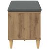 vidaXL Hallarbekk me&eth; p&uacute;&eth;i me&eth; geymslu Artisan Eik 80 x 38 x 46 cm