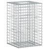 vidaXL Gabion h&aelig;kka&eth; r&uacute;m Silfur