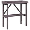 vidaXL Pl&ouml;ntubor&eth; me&eth; Hillu 78x38x82,5 cm Gegnheill &THORN;inur