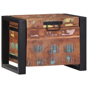 vidaXL Geymslukistur 40 x 30 x 30 cm Gegnheill endurn&yacute;ttur vi&eth;ur