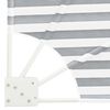 vidaXL Balkónskjól anthracite and white 115 x 115 cm dúkur