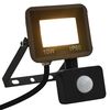 vidaXL LED Fl&oacute;&eth;lj&oacute;s me&eth; Skynjara 10 W Hl&yacute;tt Hv&iacute;tt
