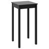 vidaXL Barbor&eth; MDF Svart 55 x 55 x 107 cm