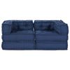 vidaXL Modul sófi 2 pcs Indigo 140 x 70 x 56 cm dúkur