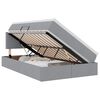 vidaXL R&uacute;m me&eth; geymslur&yacute;mi og LED me&eth; d&yacute;nu Lj&oacute;sgr&aacute;r 120 x 190 cm d&uacute;kur
