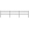vidaXL Gar&eth;gir&eth;ing me&eth; spj&oacute;ttoppi &uacute;r st&aacute;li 537x80 cm sv&ouml;rt