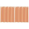 vidaXL Voile Gluggatjöld með Grommets 2 stk Terracotta