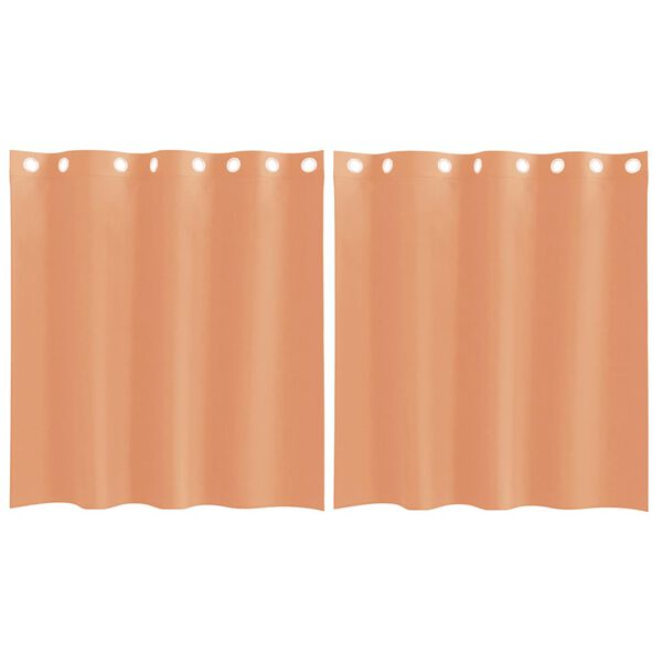 vidaXL Voile Gluggatjöld með Grommets 2 stk Terracotta