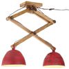 vidaXL Loftlj&oacute;s 25 W M&aacute;&eth;ur Rau&eth;ur 29x18x85 cm E27