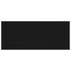 vidaXL S&oacute;fabor&eth; Svart me&eth; Sv&ouml;rtu Gleri 120x50x35 cm