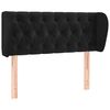 vidaXL H&ouml;f&eth;agafl me&eth; Eyrum 93x23x78/88 cm Sv&ouml;rt Flauel