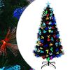 vidaXL Gervi j&oacute;latr&eacute; me&eth; 120 LED me&eth; standi Gr&aelig;nn 120 cm PVC