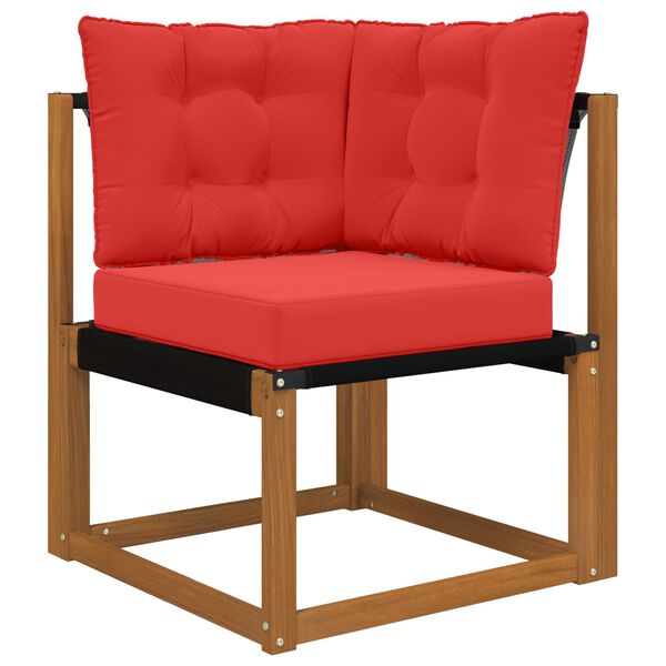 vidaXL Utandyriss&oacute;fap&uacute;&eth;i 3 pcs Rau&eth;ur P&oacute;l&yacute;ester