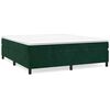 vidaXL R&uacute;mgrind me&eth; Springfj&ouml;&eth;rum D&ouml;kkgr&aelig;nn 200x200 cm Flauel