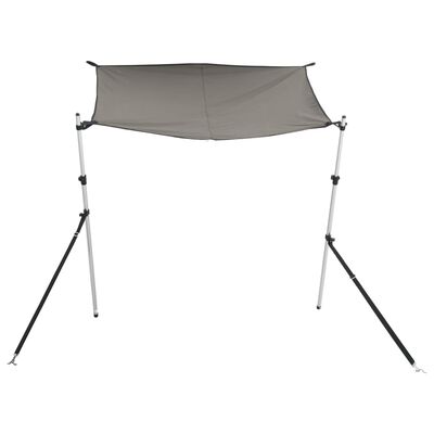 vidaXL T-laga Skyggnisframlengingar Gráar 170x170x(115-183) cm