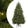 vidaXL Gervi j&oacute;latr&eacute; me&eth; 300 LED Gr&aelig;nn 240 cm PVC og m&aacute;lmur