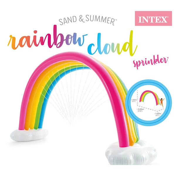Intex Rainbow Cloud Sprinkler Úðari Marglitur 300x109x180 cm