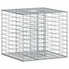 vidaXL Gabion h&aelig;kka&eth; r&uacute;m Silfur