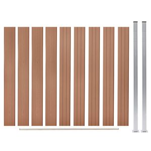 vidaXL Gir&eth;ingarnet WPC 180x187 cm Br&uacute;n