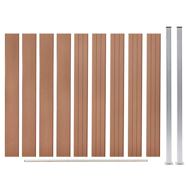 vidaXL Gir&eth;ingarnet WPC 180x187 cm Br&uacute;n