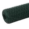 vidaXL Gir&eth;ingarnet PVC H&uacute;&eth;a&eth; St&aacute;l 25x1,5 m Gr&aelig;nt