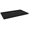 vidaXL R&eacute;tthyrndur Sturtubotn ABS Svartur 70x120 cm