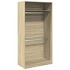 vidaXL Fatask&aacute;pur Sonoma Eik 100x50x200 Samsettur Vi&eth;ur