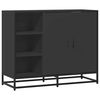 vidaXL Skenkur Svartur 92x35x76 cm Samsettur Vi&eth;ur