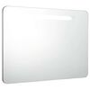 vidaXL Ba&eth;herbergisspeglask&aacute;pur me&eth; LED L&yacute;singu 80x9,5x55 cm