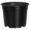 vidaXL R&uacute;n bl&oacute;mapotta 50 pcs Svartur &Oslash; 10 x 8 cm Plast