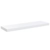 vidaXL Vegghengdar Hillur 2 stk. H&aacute;glans Hv&iacute;tar 80x23,5x3,8 cm MDF