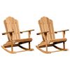 vidaXL Adirondack vagga 2 pcs Br&uacute;nn 100 x 77 x 99 cm