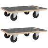 vidaXL Trillur 2 stk. R&eacute;tthyrndar 50x35x11,5 cm 250 kg