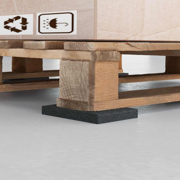 vidaXL G&uacute;mm&iacute; Pad Svartur G&uacute;mm&iacute;